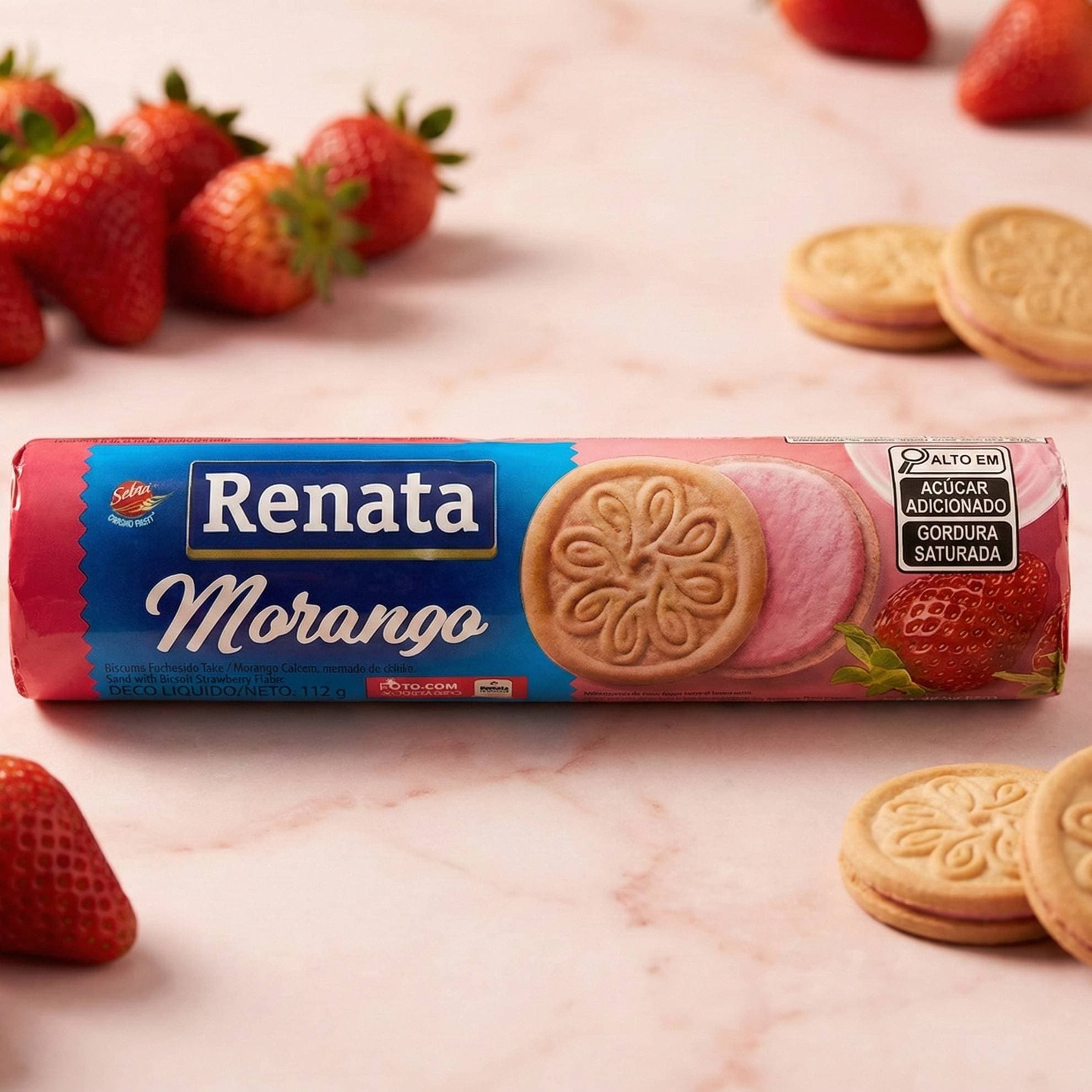 Galletas Renata rellenas sabor fresa