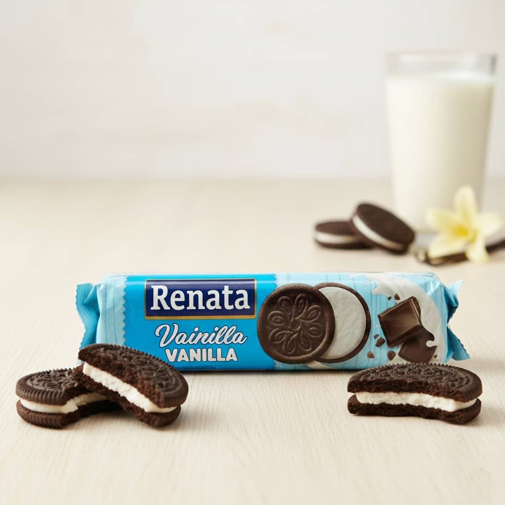 Galletas Renata rellenas sabor vainilla
