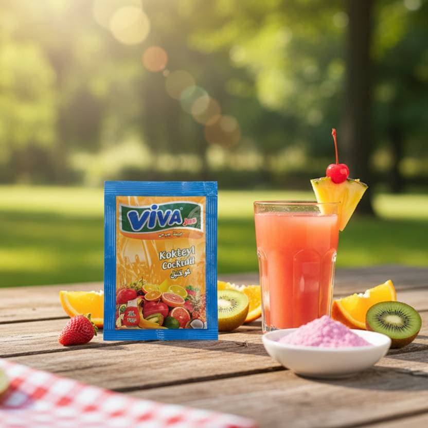 Refresco en polvo sabor cóctel