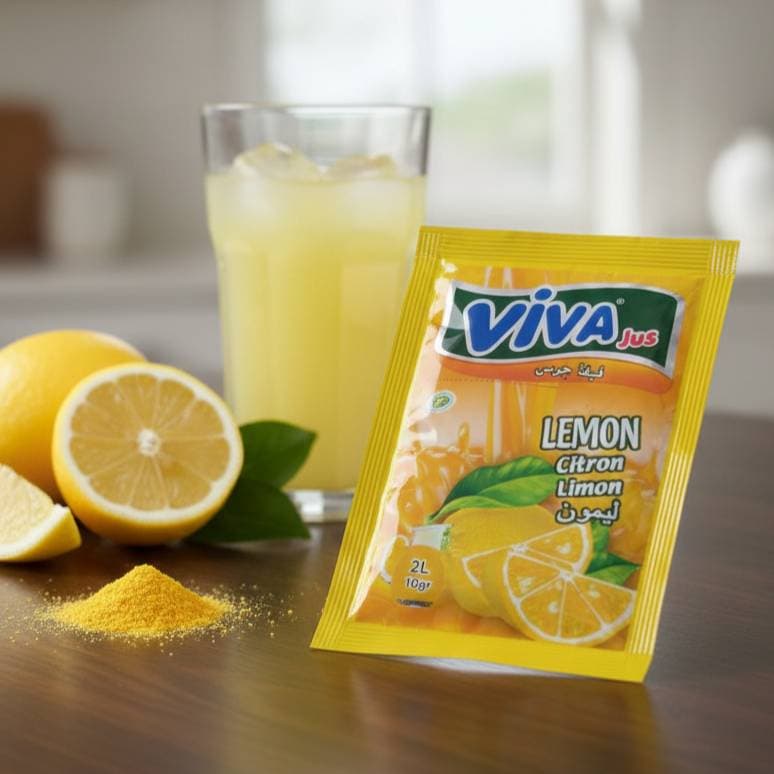 Refresco en polvo sabor limón