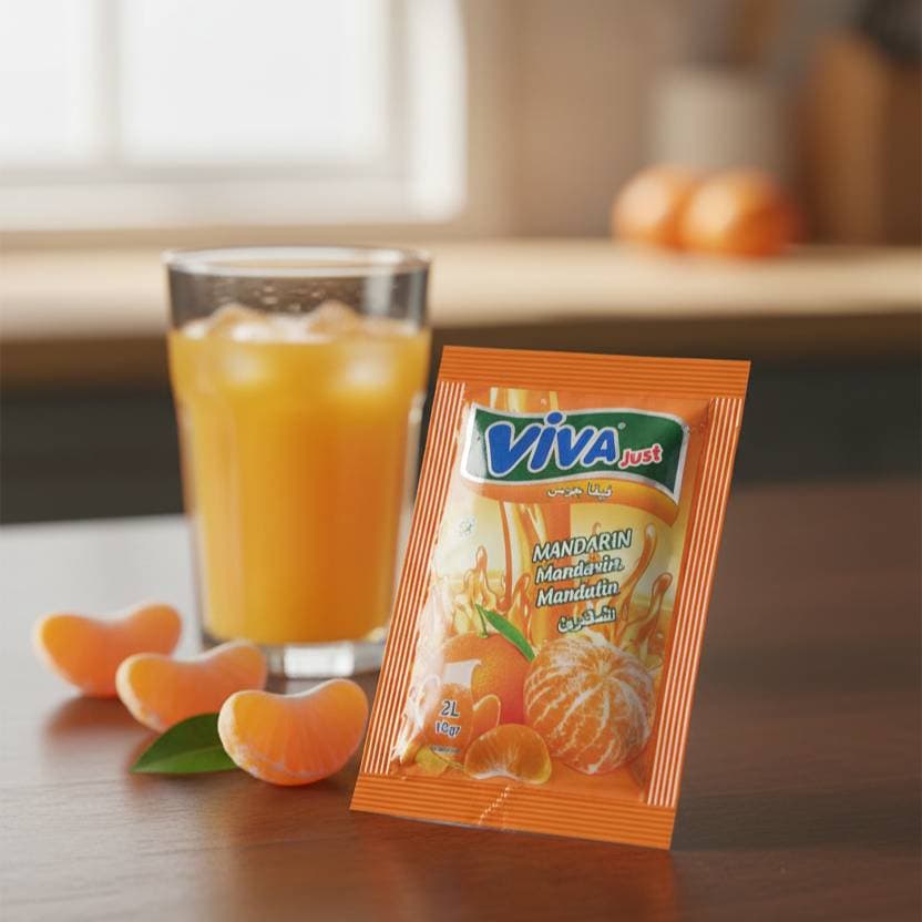 Refresco en polvo sabor mandarina